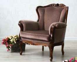 brown-leather-armchair-beside-pink-roses.jpg brown leather armchair beside pink roses